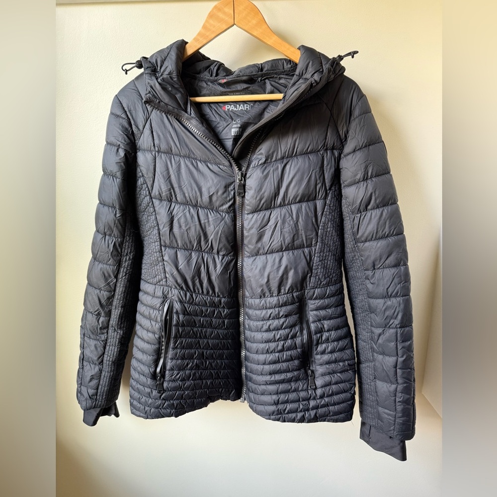 PAJAR Sunnybrooke Lightweight Core Fit Puffer Coat Packable Thinsulate Hooded L